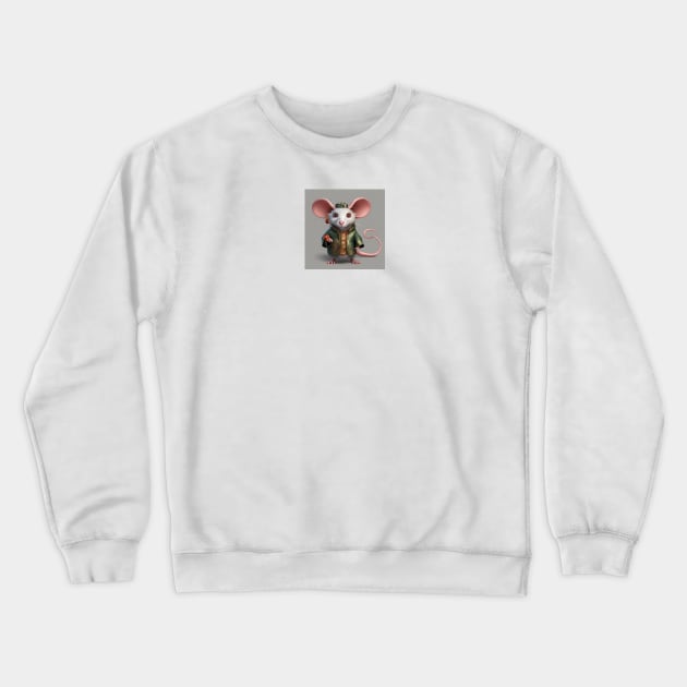 Soldier Rat V2 Crewneck Sweatshirt by CurlyLamb